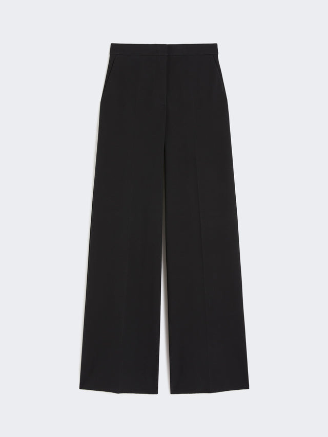 Compact jersey trousers