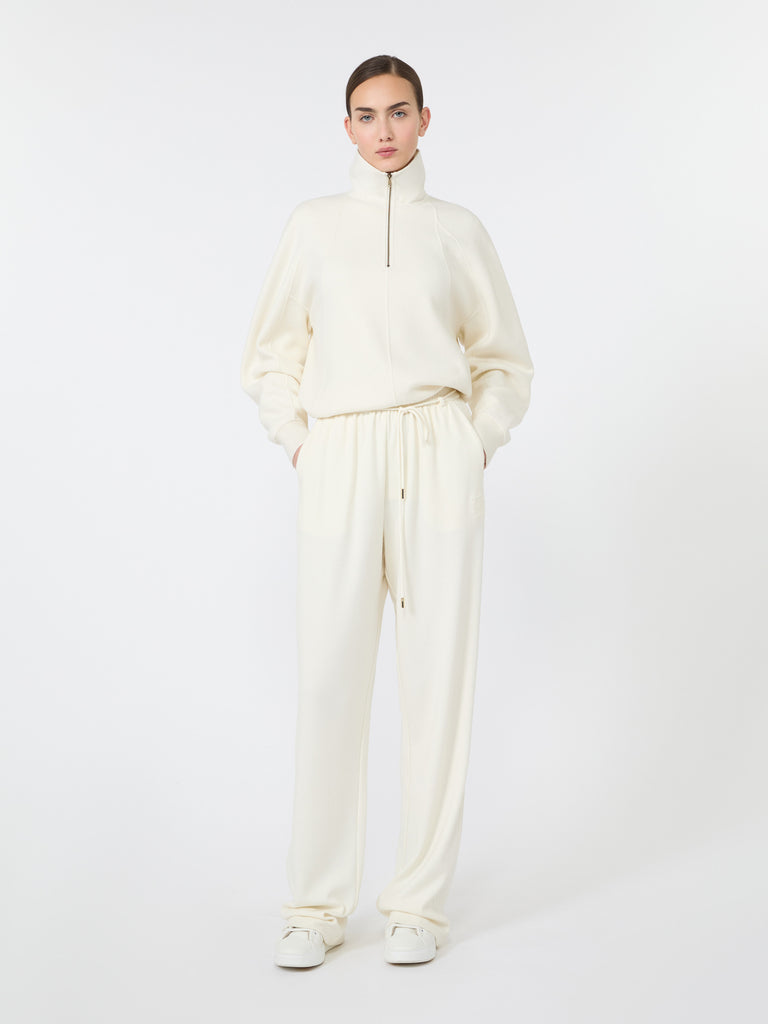max mara بنطال من جيرسيه الصوف المزدوج
