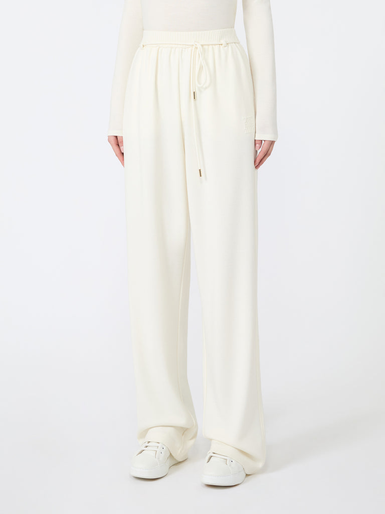 max mara بنطال من جيرسيه الصوف المزدوج