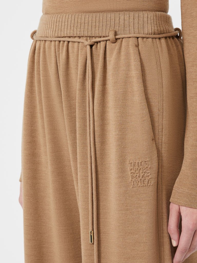 max mara double wool jersey trousers