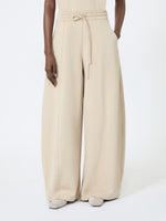 max mara technical cotton jersey barrel-leg trousers for women