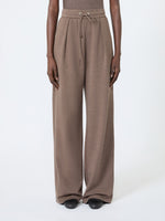 Jersey And Cotton Trousers for Women - Mud - Max Mara KSA