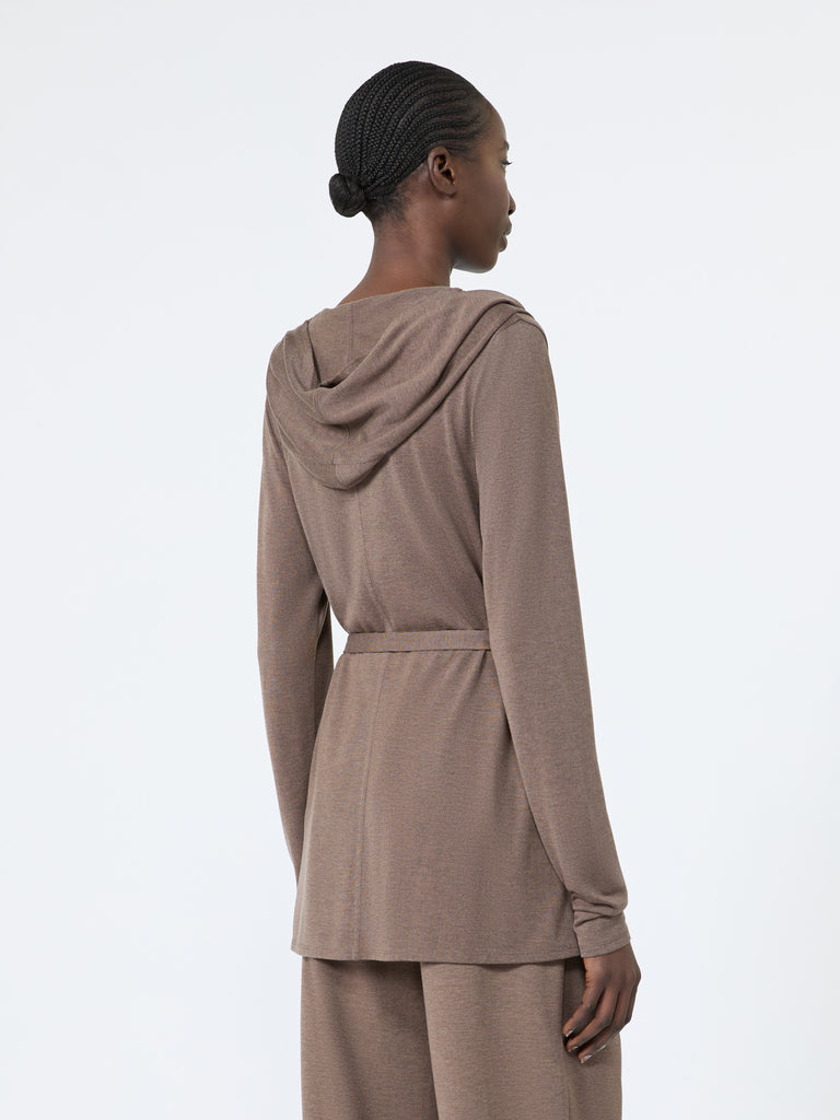 max mara كارديغان بقبعة خفيف من الجيرسيه