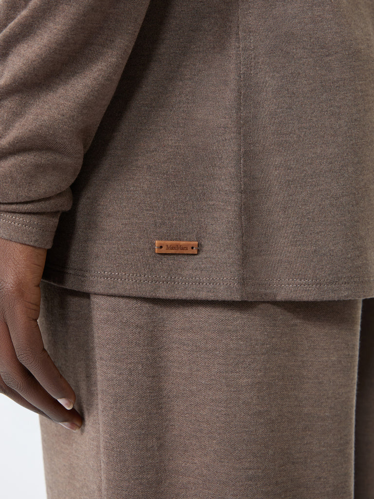 max mara كارديغان بقبعة خفيف من الجيرسيه