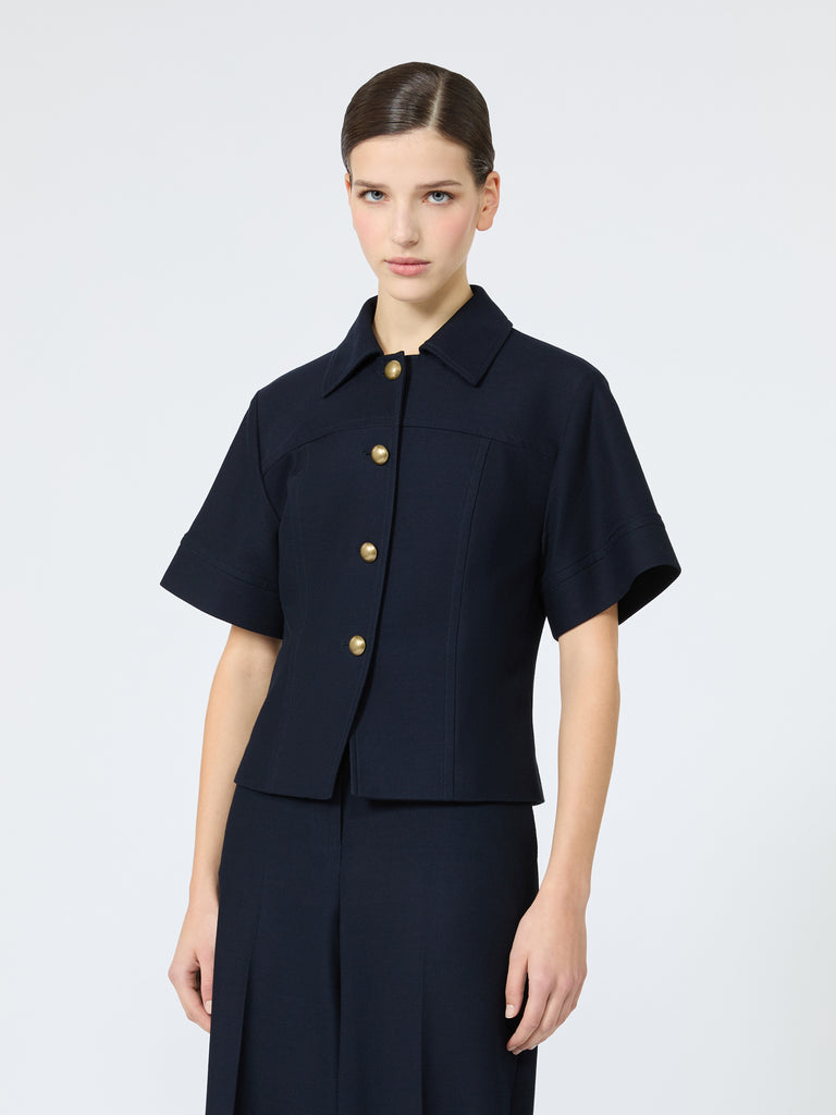 max mara slim-fit cotton jersey jacket