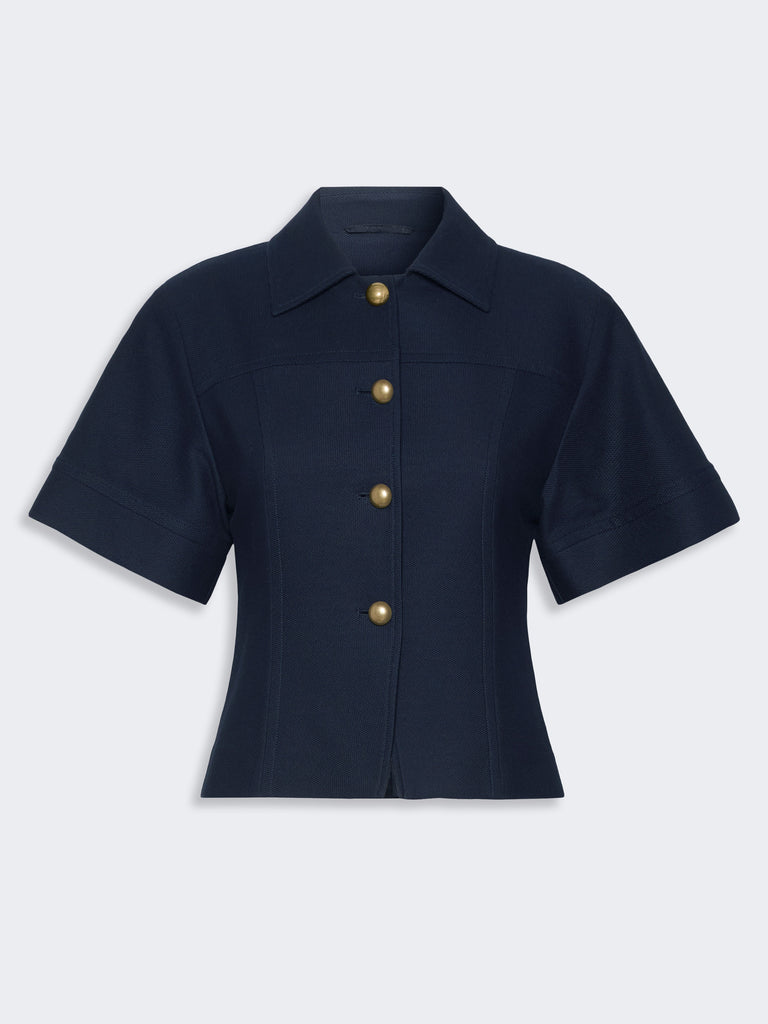 max mara slim-fit cotton jersey jacket