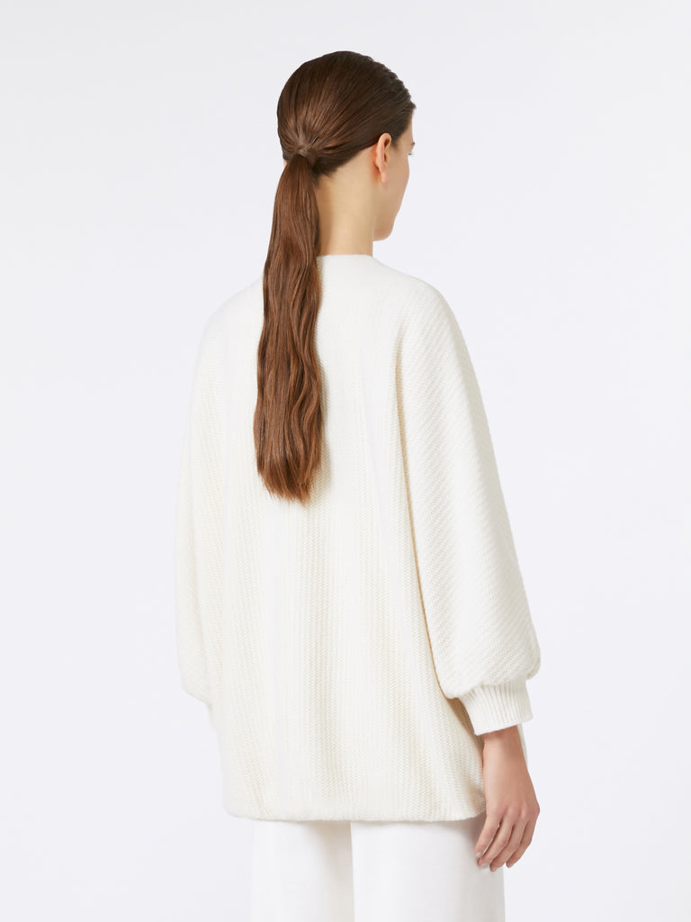 Wool and cashmere knit jacket