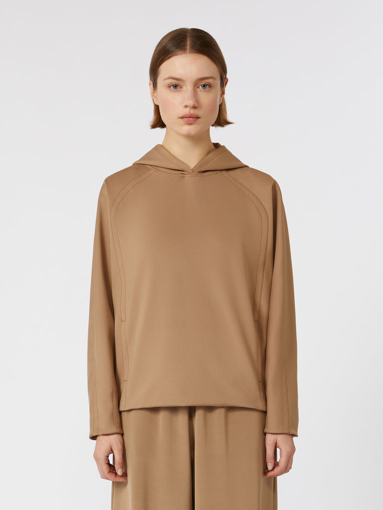 Jersey hooded sweatshirt