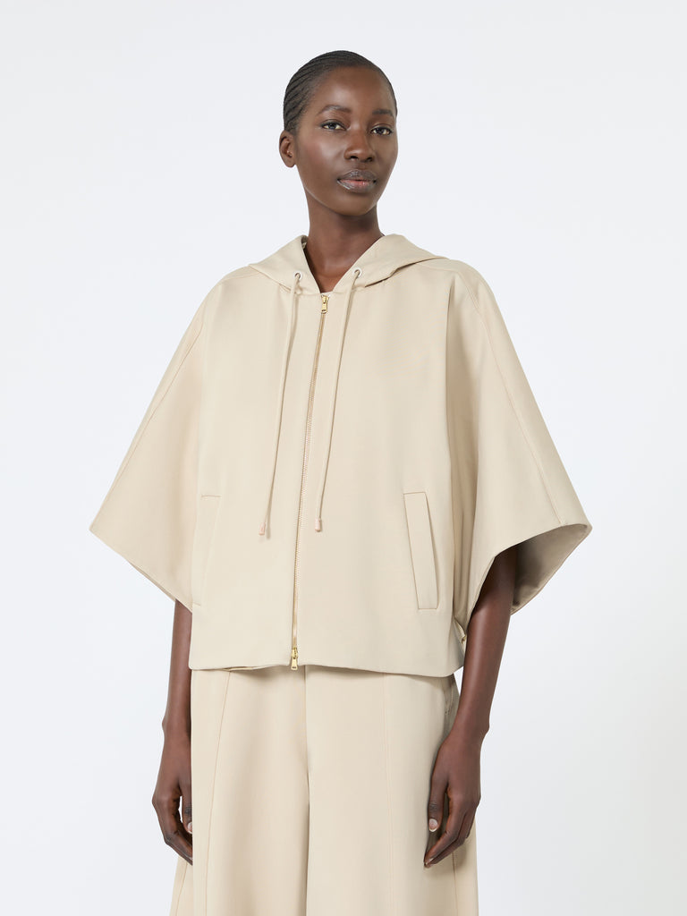 max mara كنزة بقصة بوكسي تقني من جيرسيه القطن