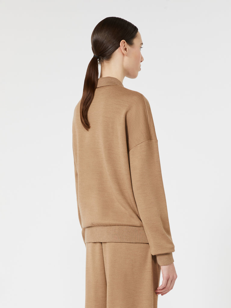 max mara كنزة من جيرسيه الصوف الفليس