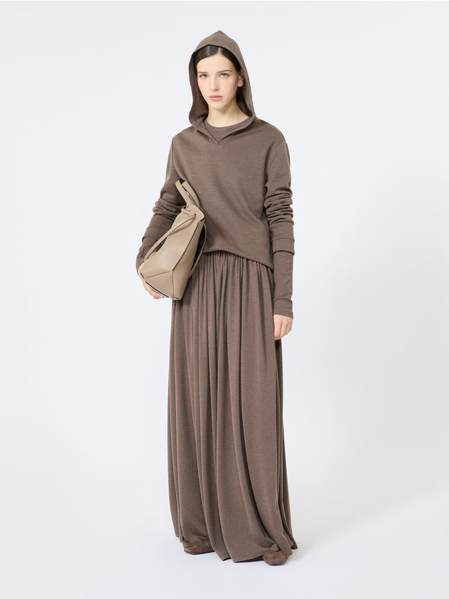 Silk-Blend Jersey Sweatshirt for Women - Mud - Max Mara KSA
