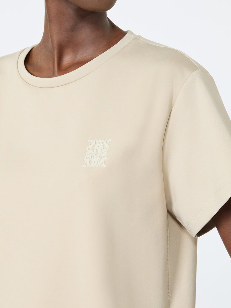 max mara تيشيرت قطن جيرسيه بقصة مربعة