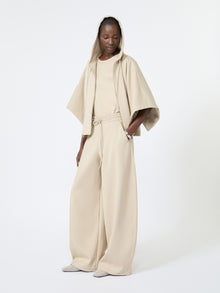 Cotton Jersey Boxy T-Shirt for Women - Stone - Max Mara KSA