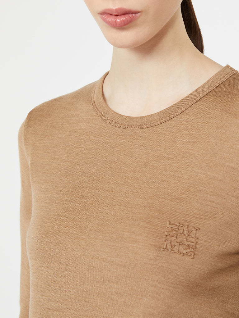 max mara light wool jersey t-shirt