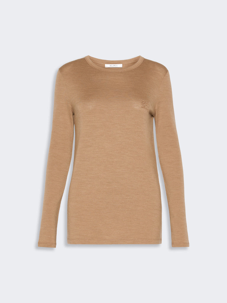 max mara light wool jersey t-shirt