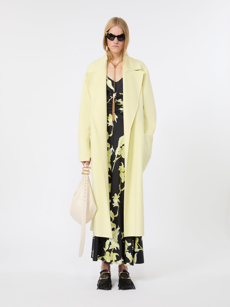 max mara معطف بقصة فضفاضة مزدوج من الصوف