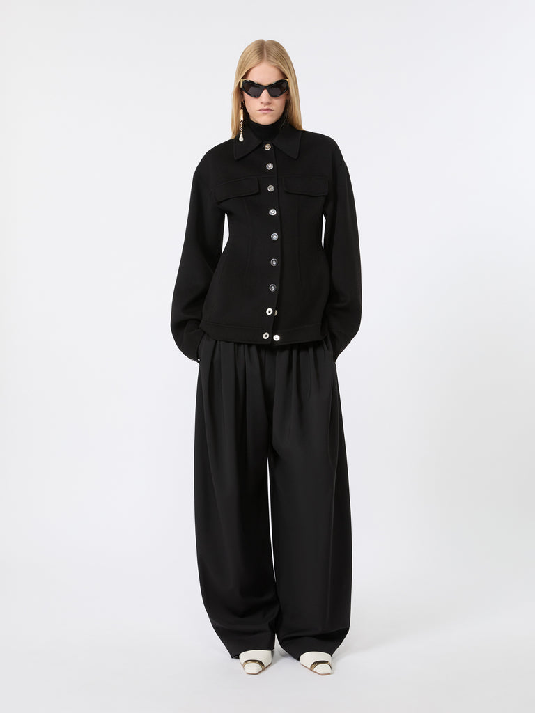 max mara جاكيت خالص ثقيل من الصوف