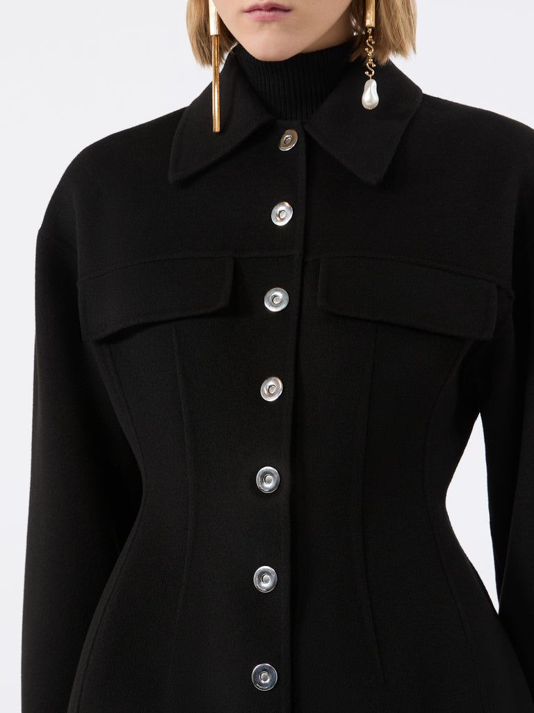 max mara جاكيت خالص ثقيل من الصوف