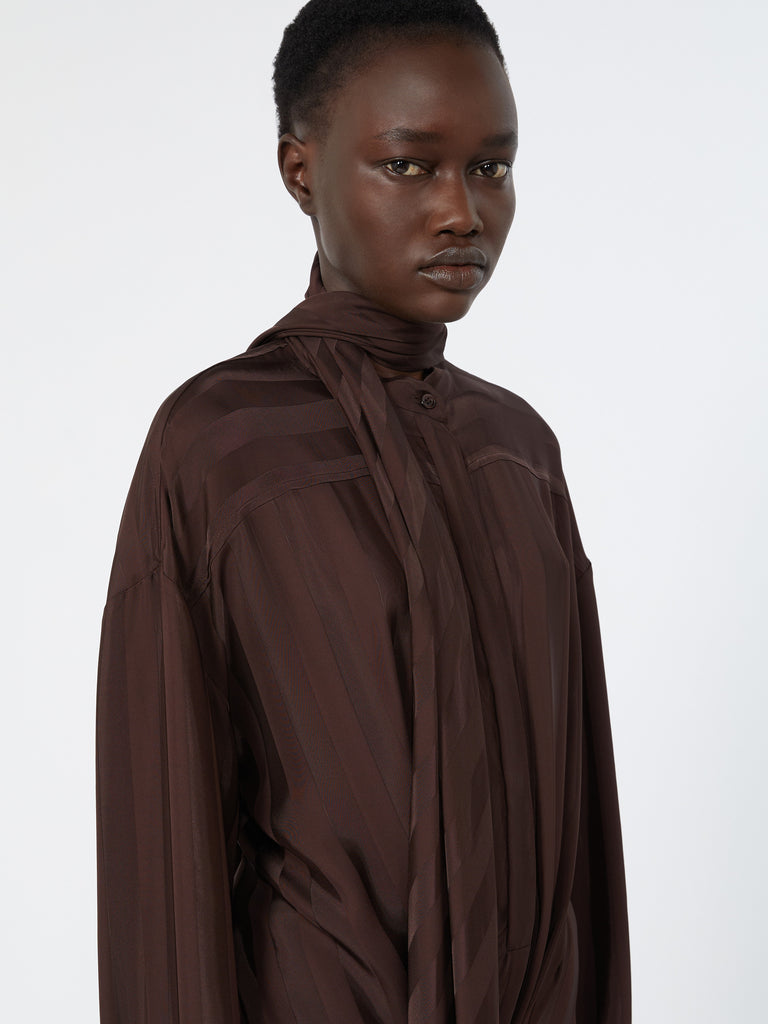 max mara فستان طويل من الساتان