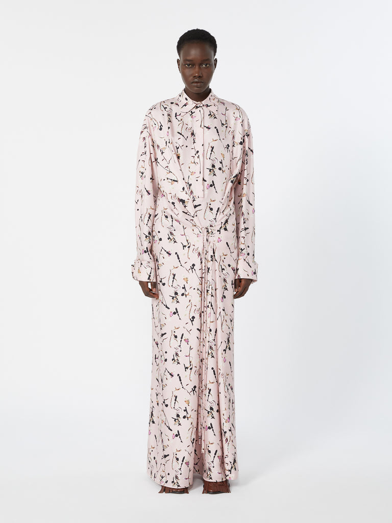 max mara فستان ملفوف من الحرير