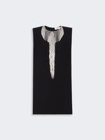 Max Mara Rhinestone-adorned sleeveless cady mini dress for Women