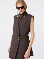 Max Mara Sleeveless stretch viscose blazer for Women