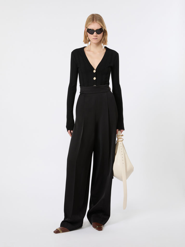 max mara كارديغان بقصة ضيقة محبوك بنمط مضلع من الفيسكوز