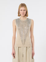 Max Mara Wool top with bejewelled fringe detail for Women