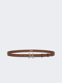 Natural leather Monogram belt
