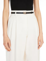 Leather Monogram belt