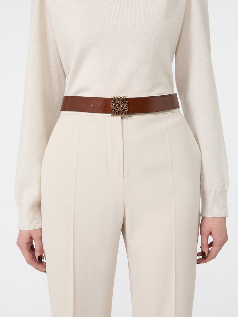 max mara leather belt