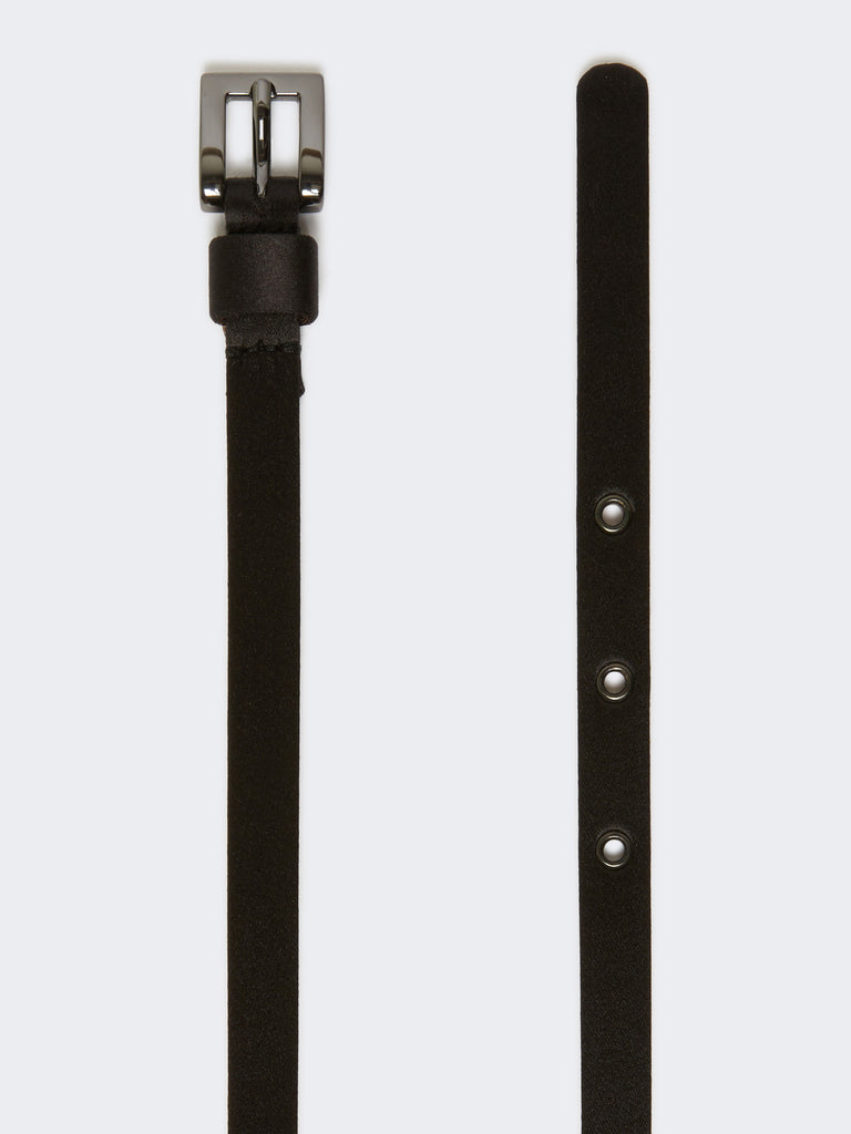 Bejewelled satin belt