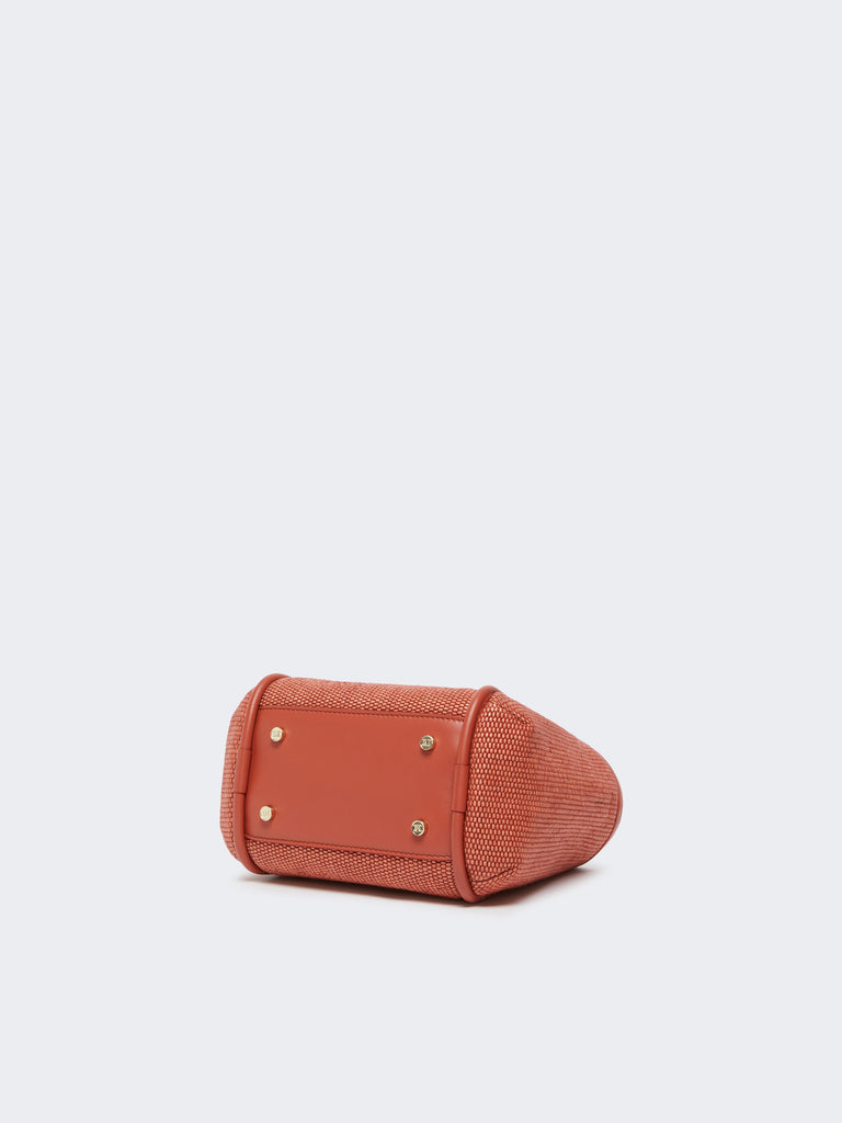 max mara extra-small raffia-look basketweave marine bag
