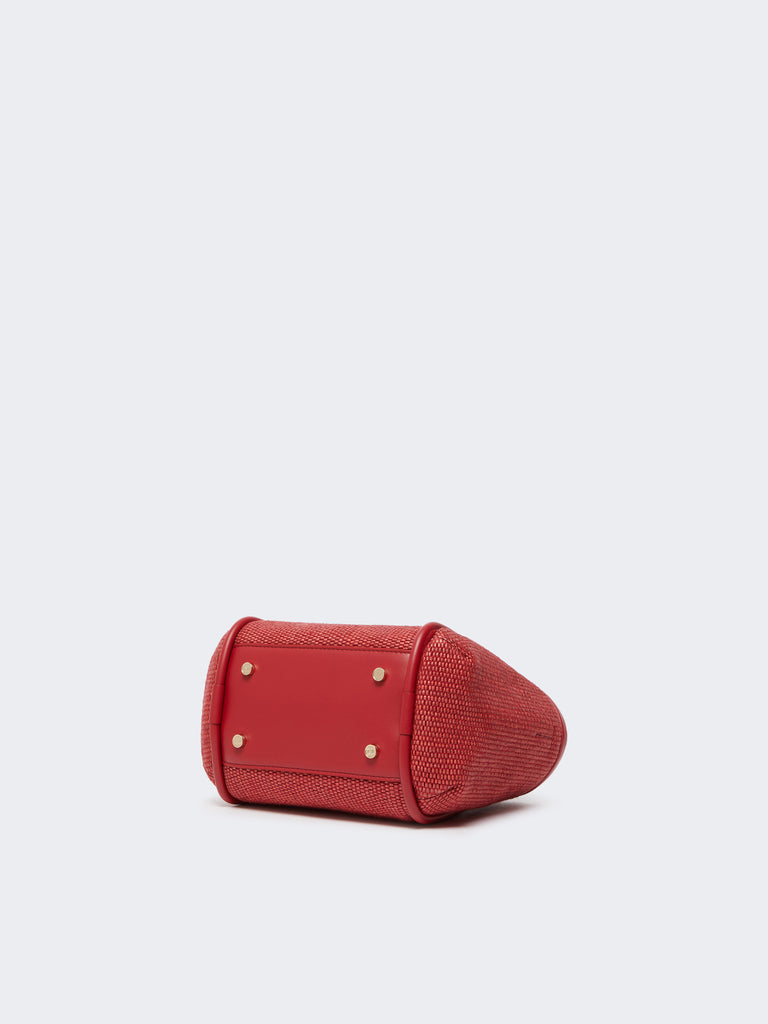 max mara extra-small raffia-look basketweave marine bag