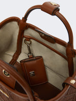 max mara extra-small marine bag in diamond-patterned basketweave for women