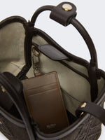 Extra-small Marine bag in diamond-patterned basketweave