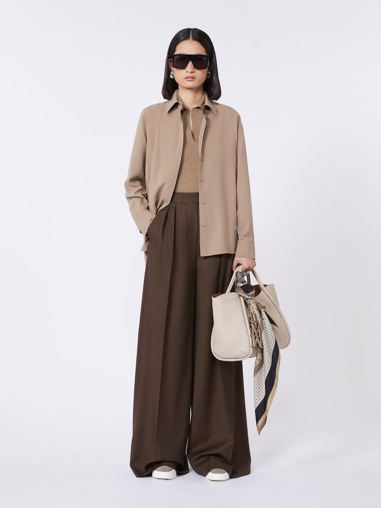 max mara حقيبة مارين صغيرة من الجلد