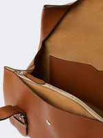 Semi-glossy leather Archetipo handbag