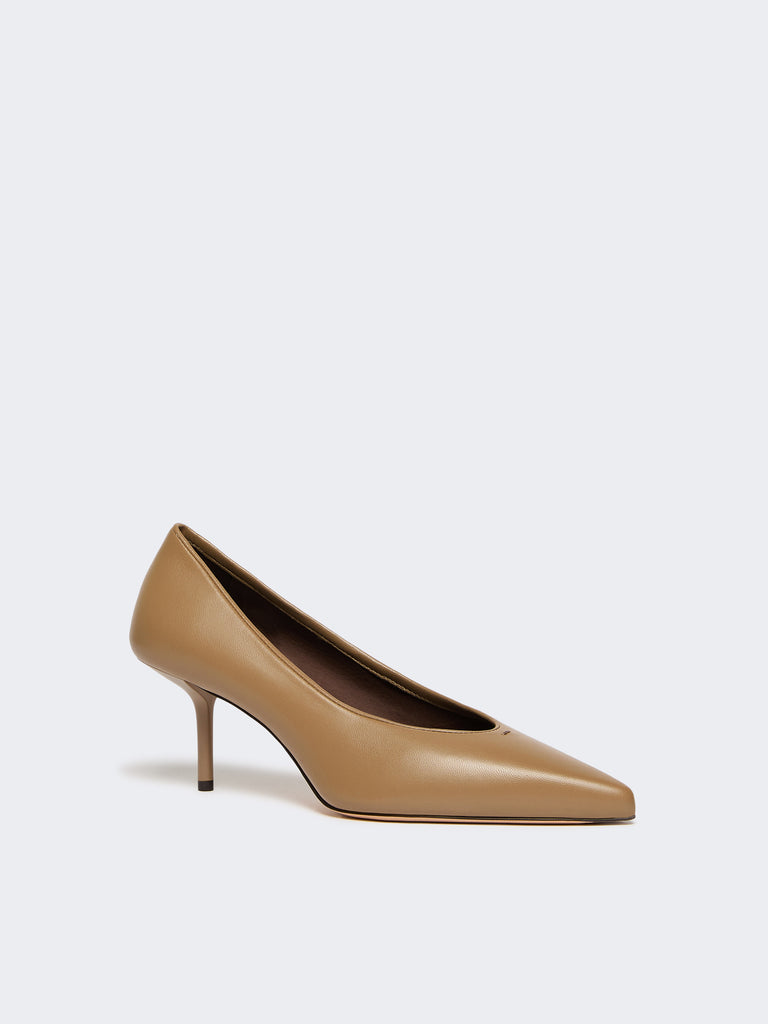 Nappa leather court shoes