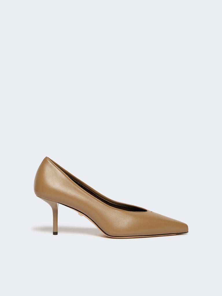 Nappa leather court shoes