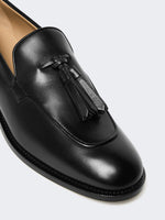 Tasselled leather loafers
