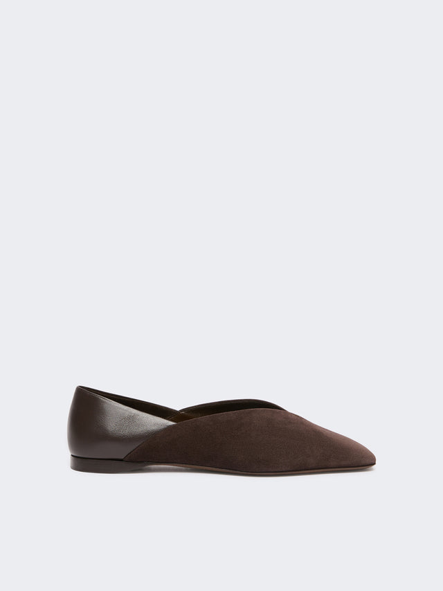 Max Mara Split leather and nappa leather ballet flats for Women