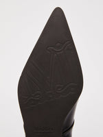 Smooth leather ballet flats