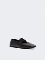 Nappa Leather Ballet Flats for Women - Black - Max Mara KSA