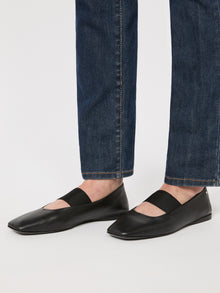 max mara nappa leather ballet flats for women