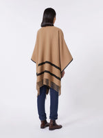 max mara jacquard wool poncho for women