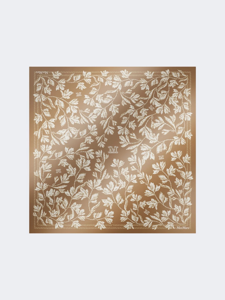 max mara printed silk oversized scarf