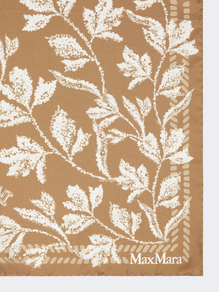 max mara printed silk oversized scarf
