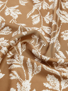 Printed silk oversized scarf