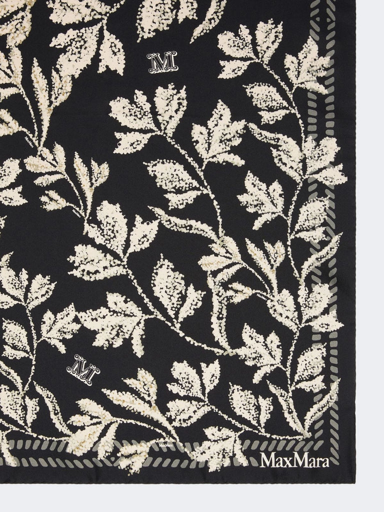 max mara printed silk oversized scarf